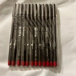 New 12PC Italia Deluxe Ultra Fine Lip Liner Set HOT RED